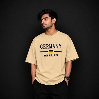 Premium Quality Drop Shoulder T-Shirt | Cream Colour Barlin GERMANY