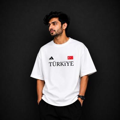 Premium Quality Drop Shoulder T-Shirt | White Colour TURKEY